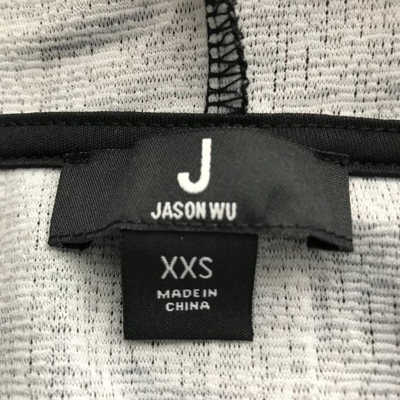 J Jason Wu Knit Plaid Hoodie Sweatshirt - Black (sz XX-Small) a523311 - Picture 5 of 5